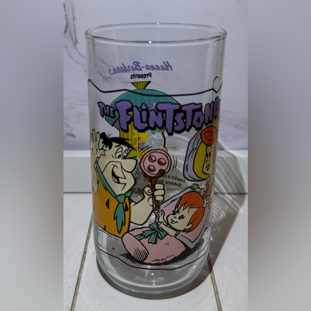 Hardee’s Vintage Glass 1991 Hanna - Barbera The Flintstones First 30 Years